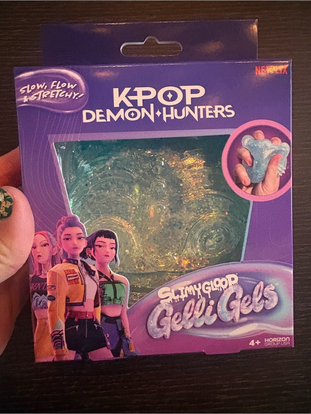 K-POP Demon Hunters Slimy Gloop Gelli Gels, Blue Cat, Brand New!